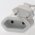 Arcas 3m EURO hosszabb�t�k�bel lapos Euro dug� 2-p�lus� feh�r