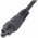 Sv�jci h�l�zati k�bel IEC 320 C5 sv�jci dug� Typ J 1,8m fekete H03VV-F3G 0,75mm2 10A 250V