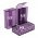 Efest L2 m�anyag doboz 2x18650 Akkumul�tormul�torhoz max70mm �tl�tsz�/fekete/lila