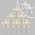 Lotti LED f�m csillag 6db/csomag 77294 feh�r 6x6LED id�z�t� IP44