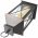 F�m l�mp�s LED-gyerty�val 29cm 2x AA Mignon ceruza elemmel