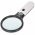 LED-olvas�lupa LED-vil�g�t�ssal 1,75x �s 12,25x nagy �s kis lencse 3x AAA (mikro) feh�r