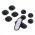 K�belr�gz�t� csipesz 10db/csomag fekete TPU
