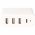 Quattro USB gyorst�lt� 60,5W 4 eszk�z feh�r