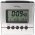 Technoline r�di�vez�relt �breszt��ra alum�nium-fekete 77x77mm elemek n�lk�l