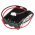 Helyettes�t� Akkumul�tor 3,6V 900mAh v�szvil�g�t�s 50x42x15mm 20cm k�bel JST XHP-2