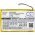 Helyettes�t� m�dialej�tsz� Akkumul�tor NWZ-A720 1-756-702-11 650mAh 2.41Wh 3.7V