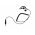 Helyettes�t� f�lhallgat� GES-02-M1-C60 60cm spir�lk�bel 3,5mm csavaros jack