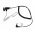 Helyettes�t� f�lhallgat� GES-B4-JA-C60 2,5mm der�ksz�g� jack 60cm spir�lk�bel