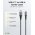 Goobay USB-C k�bel, sz�vetbor�t�s, 1m , sz�rke 60W