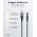 Goobay Textile Cable Micro-USB-USB-A textilk�bel spacegrau/silber 0,5m 2,1A 10,5W