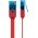 Goobay CAT 6A lapos patchk�bel U/UTP 5m piros