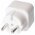 Multistekker 2x Euro feh�r 2-csatlakoz�s aljzatadapter