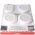 Heitech LED l�mpa 3db/csomag t�vir�ny�t�val 11x AAA LR03 elemmel �rint�vez�rl�s