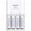Panasonic MQN04 t�lt� 2/4 x AA Mignon ceruza vagy AAA (Micro)
