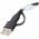 USB t�lt�k�bel 3in1 Lightning Micro-USB USB-C 1m fekete