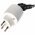 Sv�jci adapter Schuko Typ F aljzatr�l sv�jci 3 t�s dug� 230V 10A feh�r