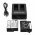 Helyettes�t� akkumul�tor t�lt�  GoPro ASST1 AHDBT-501 3x USB k�bellel