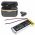 Helyettes�t� vezet�k n�lk�li Akkumul�tor headset Ti100 AHB102050PJT 900mAh 3.33Wh