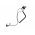 Helyettes�t� f�lhallgat� GES-G3 GES-G3LA-C60 60cm spir�l 3,5mm d�nt�tt jack �ll�that� fejp�nt