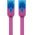 Goobay CAT 6A lapos patchk�bel U/UTP 2m magenta
