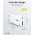 Goobay USB-C PD GaN 30W gyors t�lt� 1x USB-C 1x USB-A feh�r