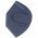 FFP2 v�d�maszk 5 r�teg� k�k 10db/csomag DIN EN1492001+A12009 szelep n�lk�l egyenk�nt f�li�zva