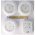 Heitech LED l�mpa 3db/csomag t�vir�ny�t�val 11x AAA LR03 elemmel �rint�vez�rl�s