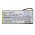 Helyettes�t� m�dialej�tsz� Akkumul�tor Archos 43 Vision 100531 1600mAh 5,92Wh 3.7V