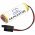 Helyettes�t� plc vez�rl� elem Panasonic 1800mAh 5.4Wh fekete csatlakoz� 3V
