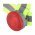 Heitech COB LED fejl�mpa h�ts� vil�g�t�ssal 100lm elemekkel piros/fekete