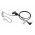 Helyettes�t� f�lhallgat� ES-04-LA-45 3,5mm ferde jack csatlakoz� 45cm �tl�tsz� hangcs�