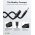 XLR-6,35mm jack k�bel 1m XLR csatlakoz�/aljzat 3 t�s 6,35mm jack csatlakoz� 3 t�s szimmetrikus mono