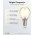 Goobay E14 LED filament mini g�mb 4W meleg feh�r nem dimmelhet�