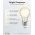 Goobay filament LED g�mb izz� 7W 806lm E27 Meleg-feh�r