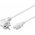 Goobay der�ksz�g� h�l�zati k�bel C13 5m feh�r 3*1mm2 CEE7/7 (Typ E/F) Schuko 90�