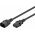 Goobay Kaltger�te hosszabb�t� k�bel 1m fekete C14-C13 3x0,75mm2