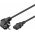 Goobay 5m 90� sz�gben hajl�tott h�l�zati k�bel 3x1mm2 fekete CEE7/7 (E/F) v�d��rintkez�s dug� C13