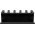 Goobay k�belrendez� 5-Slots fekete 2db/csomag ragaszt�s elt�vol�that�