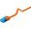 Goobay CAT 6A lapos patchk�bel U/UTP 2m narancs