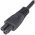 Sv�jci h�l�zati k�bel IEC 320 C5 sv�jci dug� Typ J 1,8m fekete H03VV-F3G 0,75mm2 10A 250V