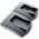 Helyettes�t� Akkumul�tor Sennheiser BA2015 NiMH duplaf�szkes gyorst�lt� 2db Akkumul�torval