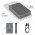 EMOS Powerbank k�ls� Akkumul�tor WI 1046, 10000mAh, 20W, Wireless t�lt�s, MagSafe compatibilis, sz�rke