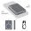 EMOS Powerbank k�ls� Akkumul�tor WI 522, 5000mAh, 20W, Wireless t�lt�s, MagSafe compatibilis, sz�rke