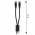 Keeppower USB eloszt� Type-A 2x Micro-USB 0,25m 2,1A