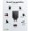 Goobay Multi Fast Charger 45W GaN USB-C PD dual gyorst�lt� fekete 1x USB-C 1x USB-A
