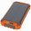 Napelemes Powerbank k�ls� Akkumul�tor 20000mAh, Qi gyorst�lt�s, LED vil�g�t�s, n�gy k�bellel