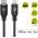 Goobay Dual-USB aut�s gyorst�lt� Lightning k�bellel 27W 1m fekete