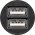 Goobay Dual USB aut�s adapter 15,5W 2x USB-A fekete - A k�szlet erej�ig