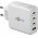 Goobay Multi Fast Charger 68W GaN multiport USB-C PD 3xUSB-C 1xUSB-A Quick Charge feh�r